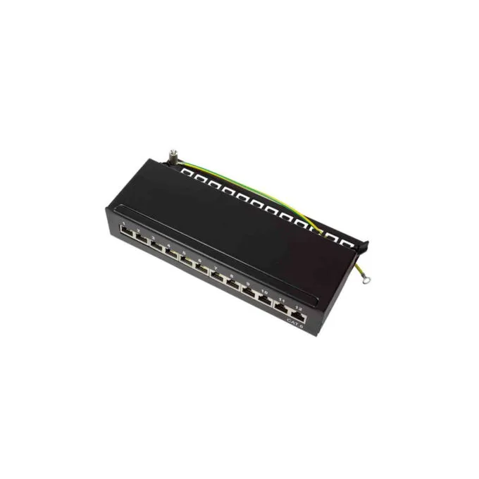 NP0017 CAT.6 PATCH PANEL 12 PORT SHIELDED, DESKTOP, BLACK, LOGILINK — image 7