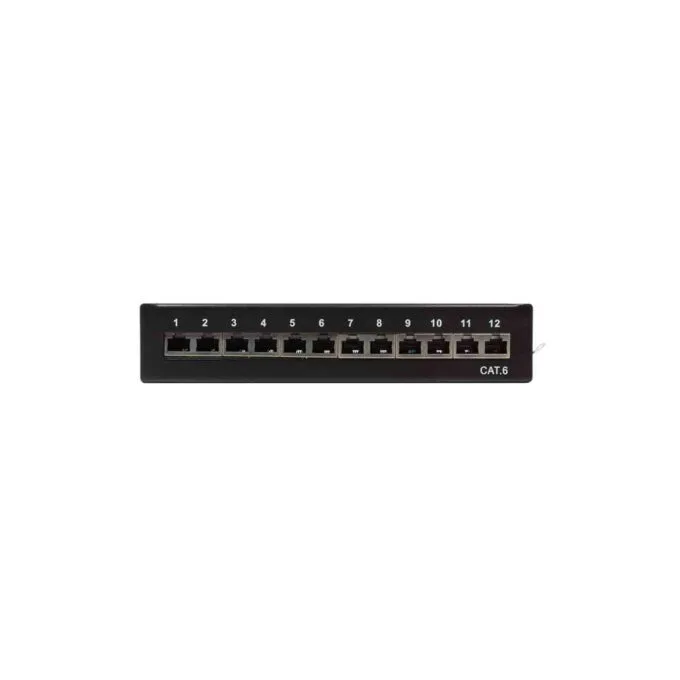 NP0017 CAT.6 PATCH PANEL 12 PORT SHIELDED, DESKTOP, BLACK, LOGILINK — image 8
