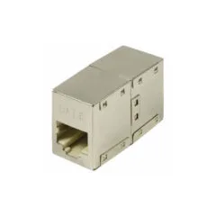 NP0054 COUPLER INLINE 1:1 CAT6 RJ45 STP, METAL HOUSING LOGILINK