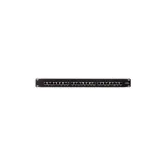 NP0061 CAT6 PATCH PANEL SHIELDED 24-Port 19'MOUNTING BLACK LOGILINK