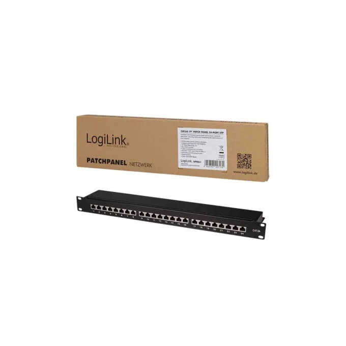 NP0061 CAT6 PATCH PANEL SHIELDED 24-Port 19'MOUNTING BLACK LOGILINK — image 8