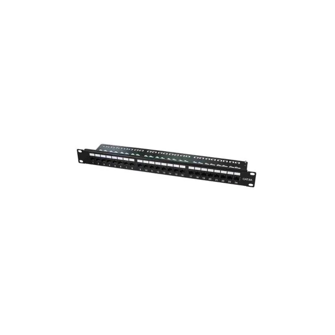 NP0133 CAT6A PATCH PANEL UTP 24-Port 90° LSA TERMINATION LOGILINK — image 1