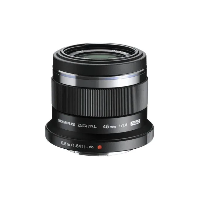 Olympus 45mm f/1.8 M.ZUIKO DIGITAL Lens Micro Four Thirds - ET-M4518 - Black, MFT — image 1