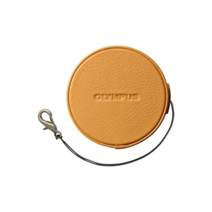 Olympus LC-60.5GL LBR Genuine Leather Lens Cover - LC-60.5GL - Light Brown — image 1