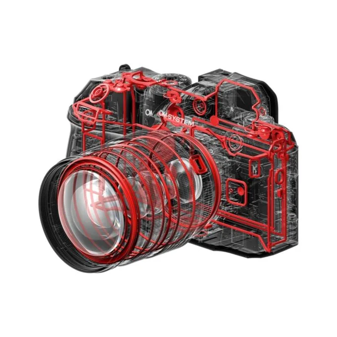 Olympus OM System OM-1 II body - OM-1 II - Black, includes CB-USB13 USB cable, shoulder strap, BLX-1 battery — image 3
