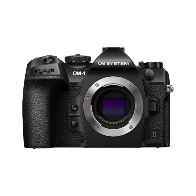 Olympus OM System OM-1 II body - OM-1 II - Black, includes CB-USB13 USB cable, shoulder strap, BLX-1 battery — image 1