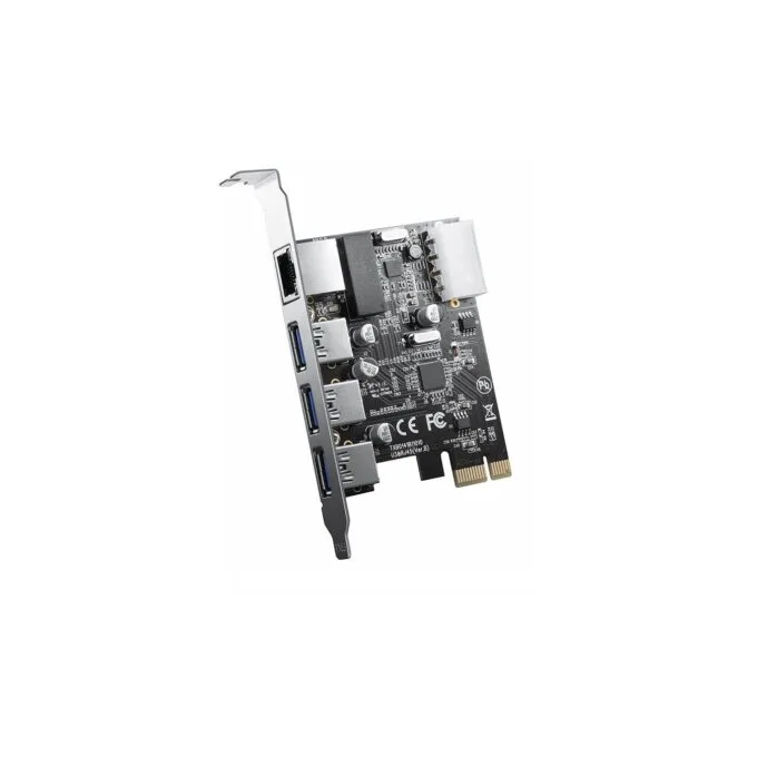 Orico PCI Express Card - PNU-3A1R - 3x USB 3.0 1x Gigabit LAN — image 1