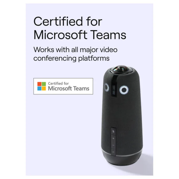 Owl Labs Meeting Owl 4+ 360-Degree 4K Smart Video Conference Camera Microphone and Speaker — image 3