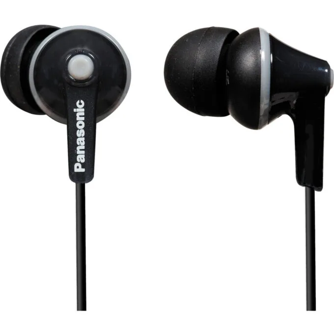 Panasonic RP-HJE125E-K - Wired In-Ear Headphones, 3.5 mm Jack, 9 mm Drivers, Black — image 1