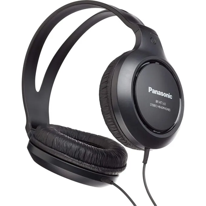 Panasonic RP-HT161 - Wired Over-Ear Headphones, 3.5mm Jack, 2m Cable, Black — image 2