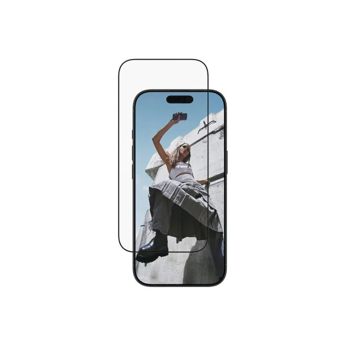 Panzerglass SAFE. by PanzerGlass Screen Protector w. Black Frame iPhone 17 iPhone 16 Pro Ultra-Wide Fit w. EasyAligner — image 1