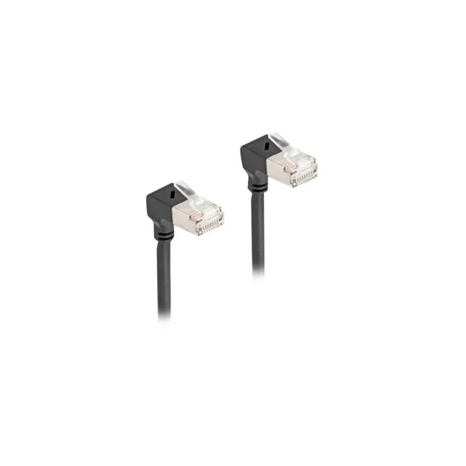Patch Cable - RJ-45 Cat.6a S/FTP Slim 90° Angled — image 1