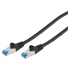 Patchkabel CAT6a RJ45 S FTP PiMF 3m Schwarz