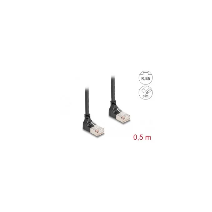 Patchkabel RJ-45 Cat.6a S FTP, Slim 90° gewinkelt — image 2