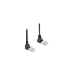 Patchkabel RJ-45 Cat.6a S FTP, Slim 90° gewinkelt