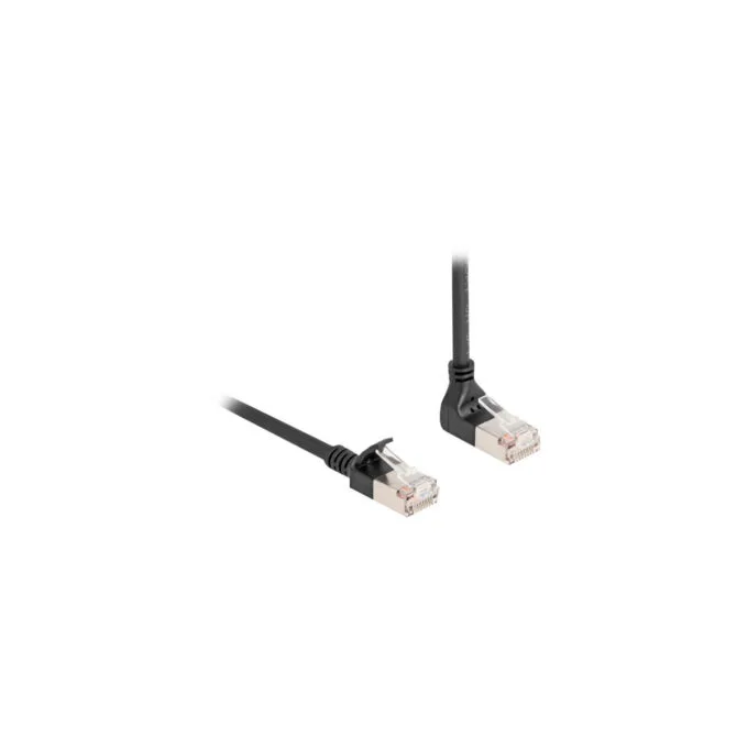 Patchkabel RJ-45 Cat.6a S FTP, Slim 90° gewinkelt — image 1