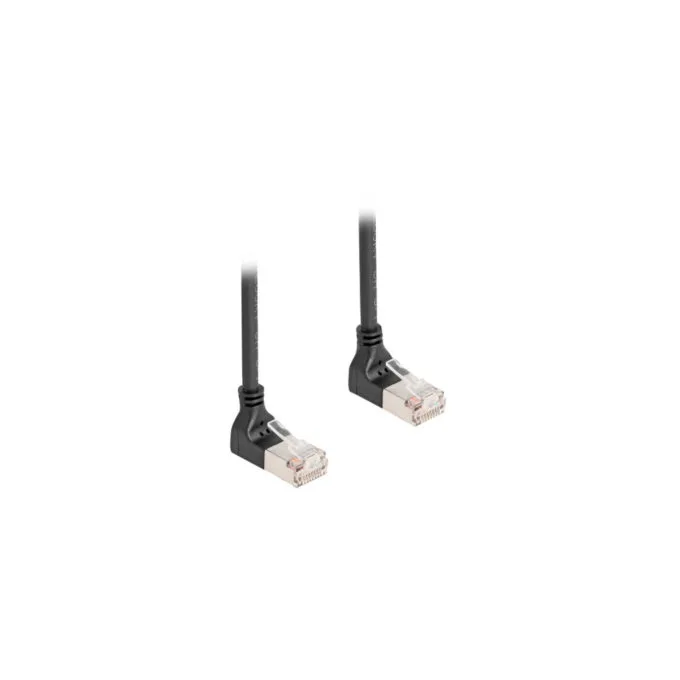 Patchkabel RJ-45 Cat.6a S FTP, Slim 90° gewinkelt — image 1