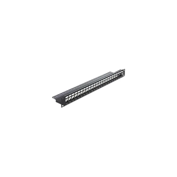 Patchpanel Delock 1HE 24 Keystone Ports — image 1