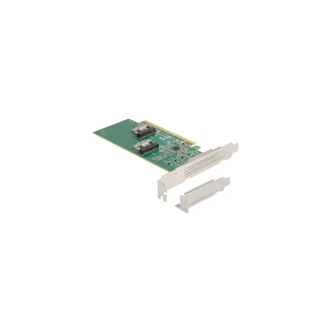 PCI Express 4.0 x16 card to 4 x SFF-8639 NVMe, controller — image 1