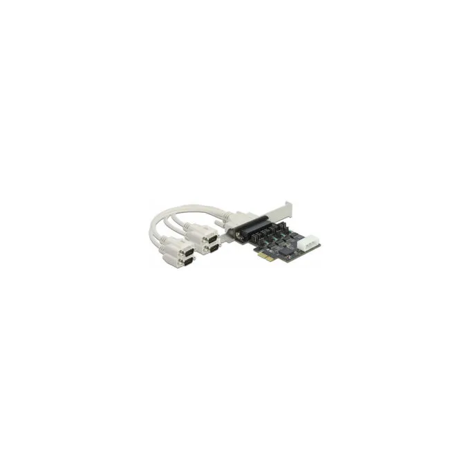 PCI Express x1 Karte zu 4 x Seriell RS-232 mit Spannungsversorgung 5 V 12 V — image 1