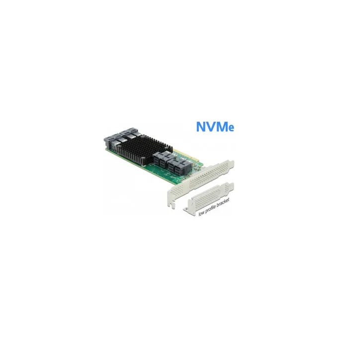 PCI Express x16 Karte zu 8 x intern SFF-8643 NVMe - Low Profile Formfaktor — image 2