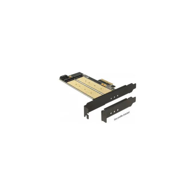 PCI Express x4 Karte to 1 x intern M.2 Key B + 1 x intern NVMe M.2 Key M - Low Profile Formfaktor — image 3