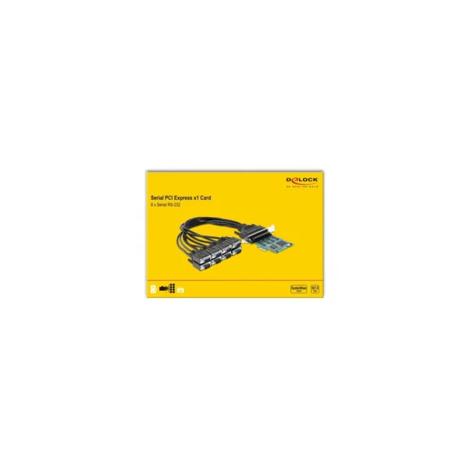 PCIe card to 8xSerial RS-232 DB9, interface card — image 3