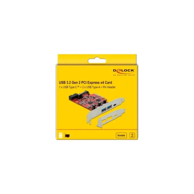 PCIe USB Expansion Card - PCIe x4 to 1x USB 3.2 Gen 2 USB-C, + 2xUSB-A, 1x internal USB 3.2 Gen 1, interface card — image 4