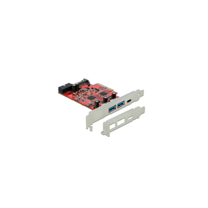 PCIe USB Expansion Card - PCIe x4 to 1x USB 3.2 Gen 2 USB-C, + 2xUSB-A, 1x internal USB 3.2 Gen 1, interface card — image 1