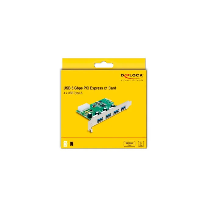 PCIe x1 card for 4x external USB Type-A 5 Gbit s, USB controller — image 5