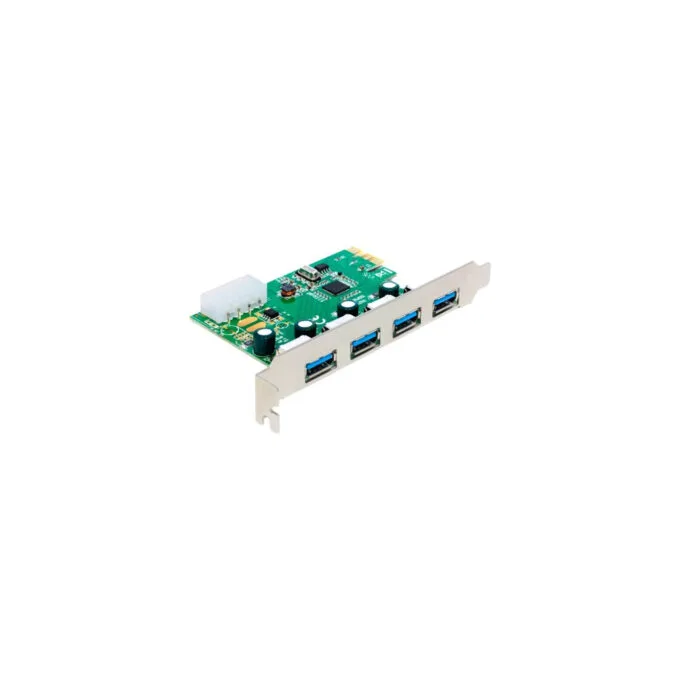 PCIe x1 card for 4x external USB Type-A 5 Gbit s, USB controller — image 1