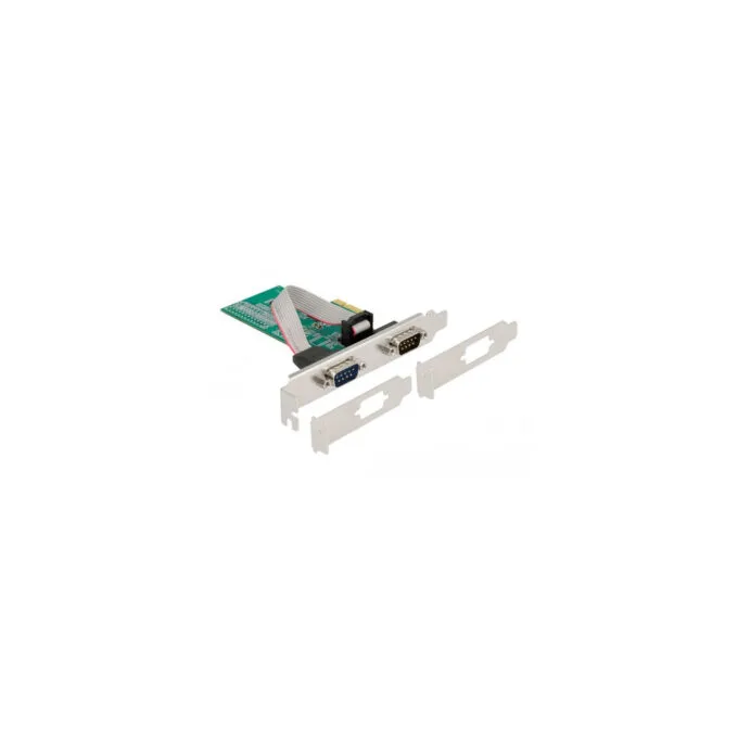 PCIe x1 card to 2x serial RS-232, interface card — image 1