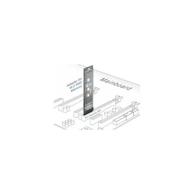 PCIe x1 to M.2 Key M Adapter - Interface Card — image 4