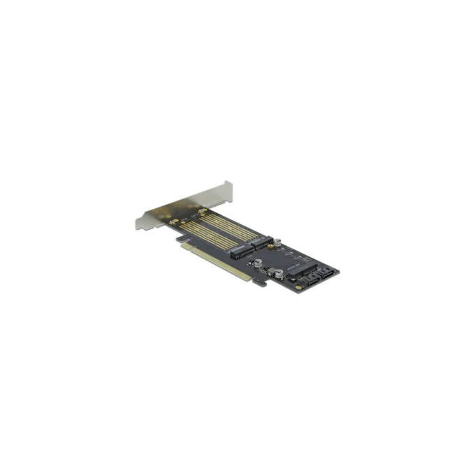 PCIe x16 Card - 1 x M.2 Key B + 1 x NVMe M.2 Key M + 1 x mSATA, Interface Card — image 2