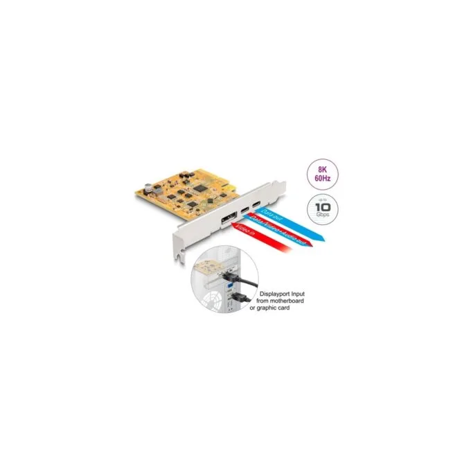 PCIe x4 Card - 1x external USB-C 10 Gbit/s + 1x external USB-C DP Alt Mode, USB Controller — image 5