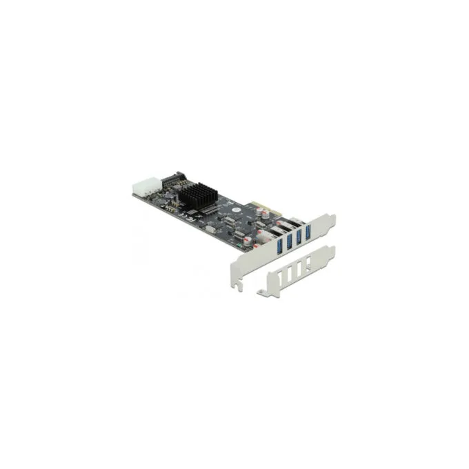 PCIe x4 to 4x extern USB 3.2 Gen 1 Typ-A, USB-Controller — image 1