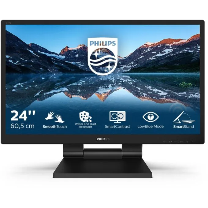 Philips 242B9T 23.8-inch Touch Monitor - DVI, HDMI, DP, USB — image 2