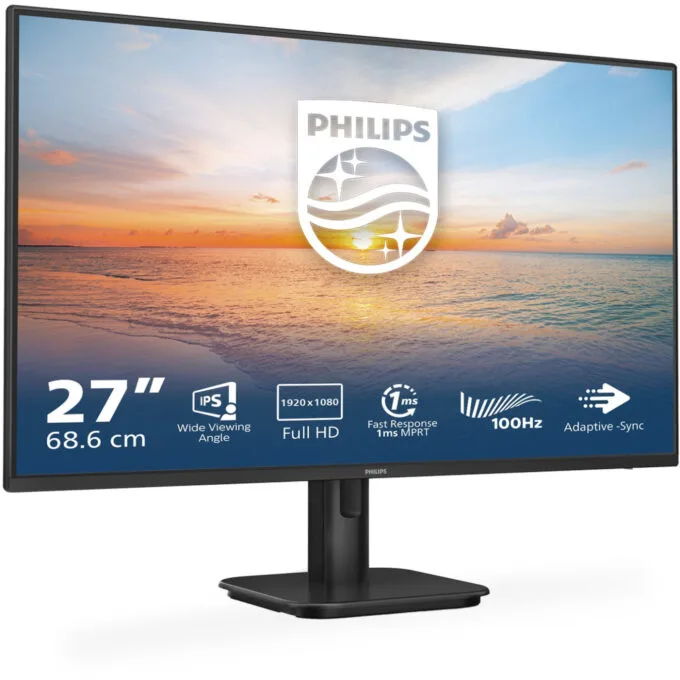 Philips 27E1N1100A - 27" FHD IPS Monitor, 100Hz, 1ms MPRT, HDMI/VGA, Speakers — image 2