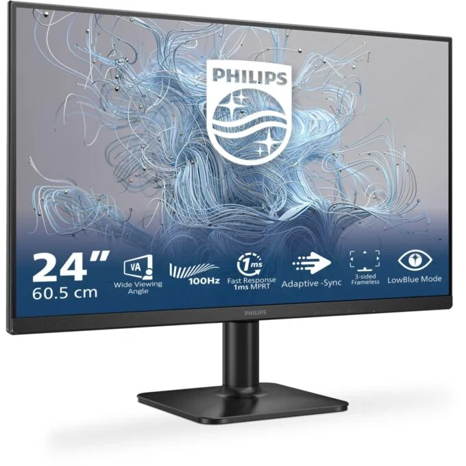 Philips 60.5cm (23.8') 16:9 HDMI+D-Sub VA Black - 24E2N1100LB - 60.5cm (23.8'), 16:9, HDMI+D-Sub, VA, Black — image 2