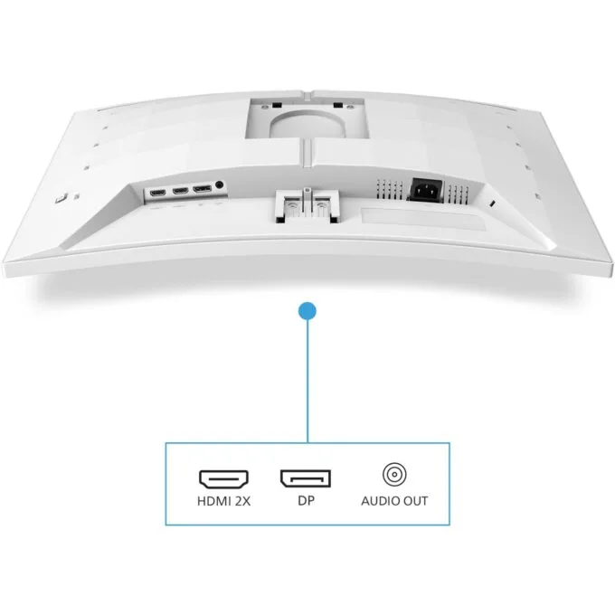 Philips 68.5cm (27.0') Curved White Monitor - 27M2C5201L - 27-inch, 16:9, 1000R curved, 2x HDMI + DP — image 11