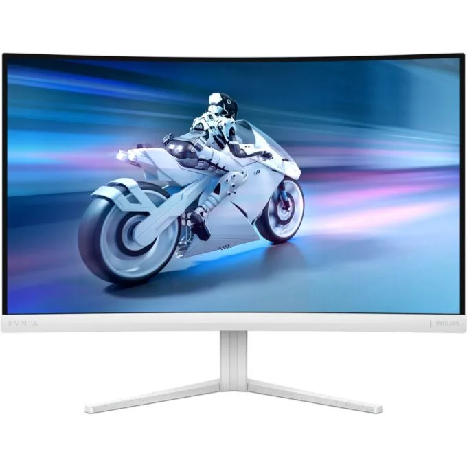 Philips 68.5cm (27.0') Curved White Monitor - 27M2C5201L - 27-inch, 16:9, 1000R curved, 2x HDMI + DP — image 8