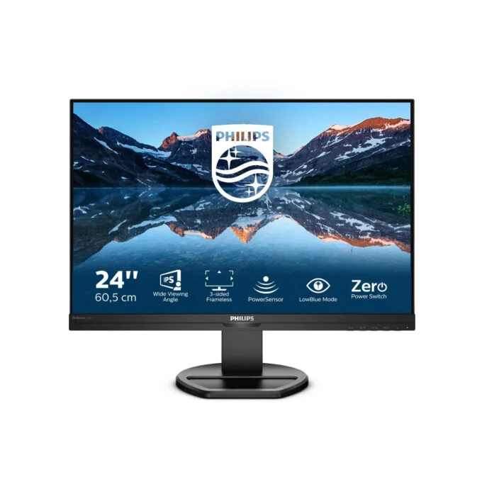 Philips B Line 240B9/00 24.1-inch WUXGA IPS Monitor - 1920x1200, 16:10, 4ms, 75Hz, HDMI/DP/DVI/VGA, Speakers, Black — image 1