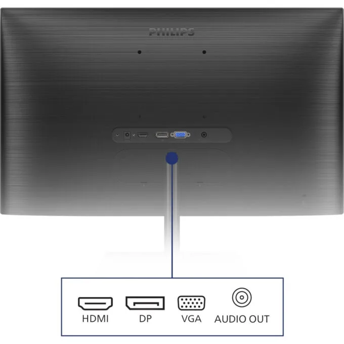 Philips E-Line 245E1S - 24" (23.8") QHD 2560x1440 IPS 75Hz 4ms HDMI/DP/VGA - Black — image 7