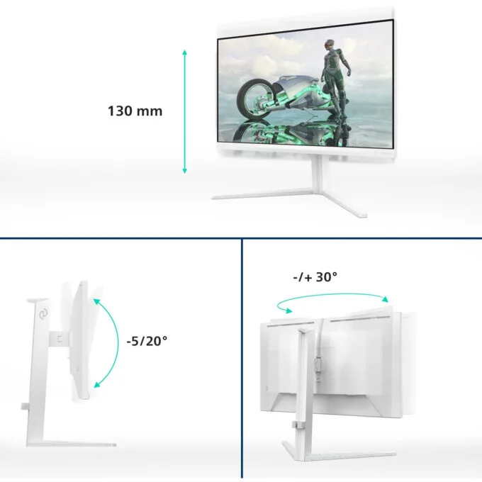 Philips Evnia 27M2N3201A - 27-inch FHD IPS Gaming Monitor, 180Hz, 1ms GTG, HDR10, White — image 5
