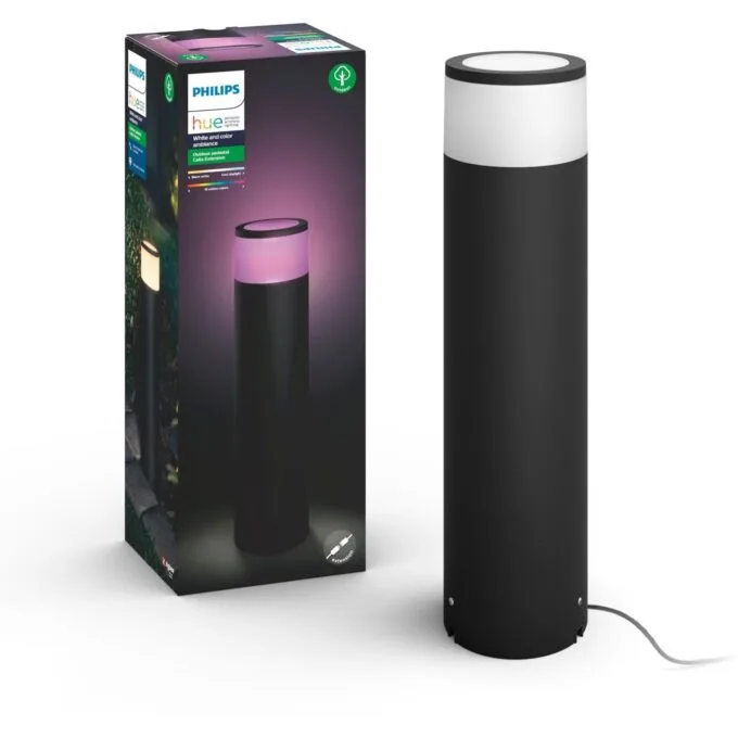 Philips Hue White & Color Ambiance Calla Floor Lamp Extension Large Black — image 8