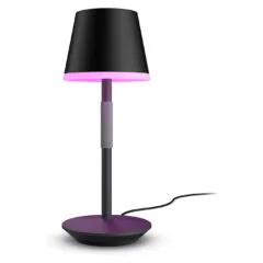 Philips Hue White & Color Ambiance Go Tragbare Tischleuchte Schwarz
