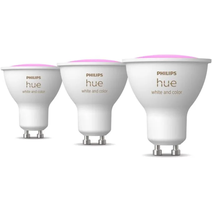 Philips Hue White & Color Ambiance GU10 Dreierpack - 3x350lm - 2700-6500K, Dimmable — image 1