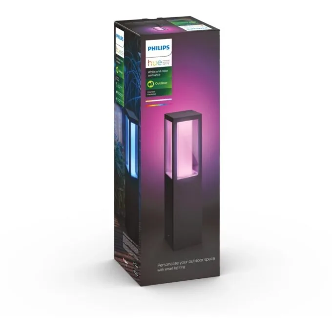 Philips Hue White & Color Ambiance Impress Sockelleuchte klein sw - Impress - RGB, Dimmable, Floor Lamp — image 4