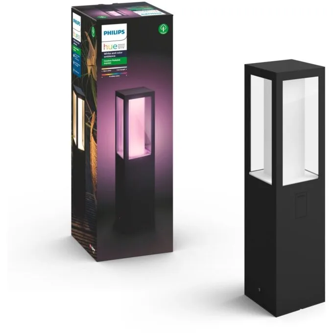 Philips Hue White & Color Ambiance Impress Sockelleuchte klein sw - Impress - RGB, Dimmable, Floor Lamp — image 5