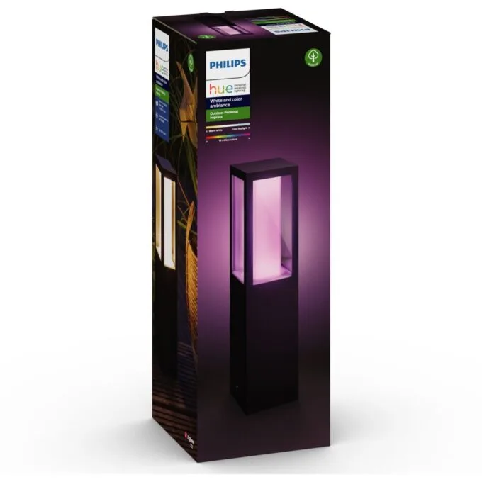 Philips Hue White & Color Ambiance Impress Sockelleuchte klein sw - Impress - RGB, Dimmable, Floor Lamp — image 6